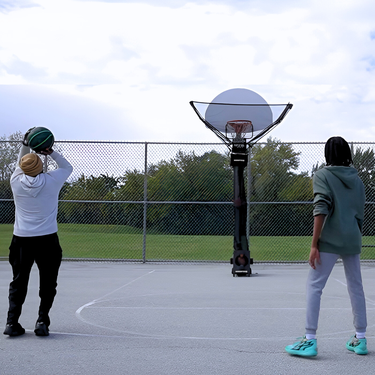 Parent with Teen Training with HOOPTEQ